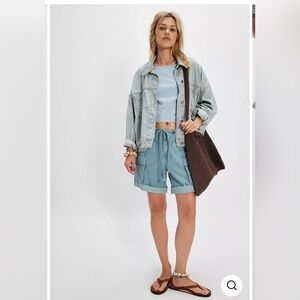 Free People Frankie Washed Shorts Sz M